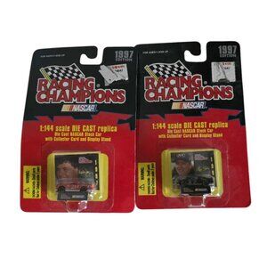 NWT 1997 Nascar 1:144 Scale Die Cast Replica Nascar Stocks cars #7 & 21